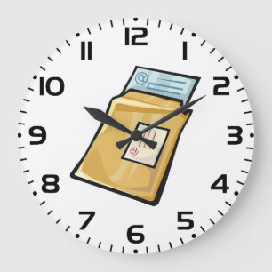 E-post Envelop Digitalt Brev och Nyhetsbrev Stor Klocka