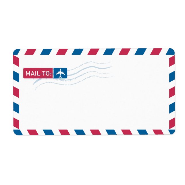 E-post för Airmail Adress | POST TILL: Fraktsedel (Framsidan)