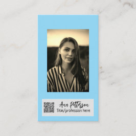 E-post för professionell-fotot QR-webbplats social Visitkort