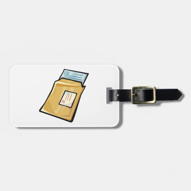 E-post kuvert Digitalt brev och Nyhetsbrev Bagagebricka (Horisontell Framsida)