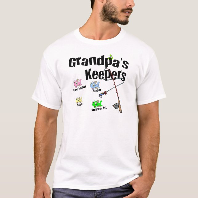 E-post mig FÖRST för morfar vårdaregåvor T-shirt (Framsida)