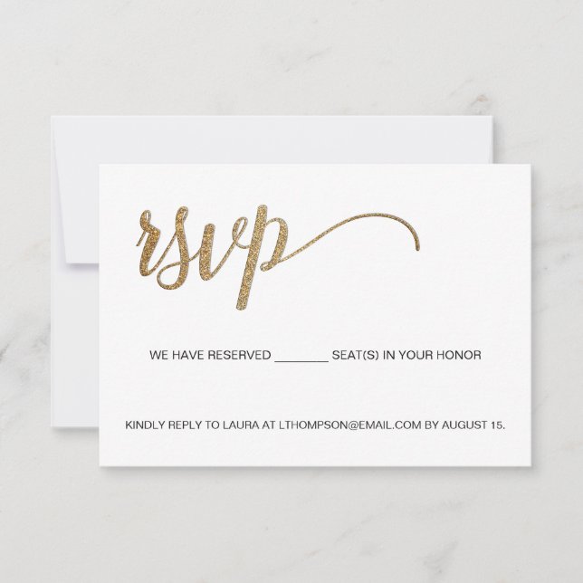 E-post RSVP Anpassad QR-kod reserverade platser Gu OSA Kort (Framsida)