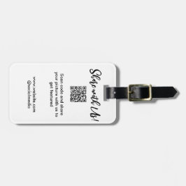 e-postadress för bild-skanning med QR-kod Bagagebricka