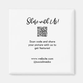 e-postadress för bild-skanning med QR-kod Magnet