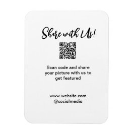 e-postadress för bild-skanning med QR-kod Magnet