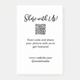 e-postadress för bild-skanning med QR-kod Post-it Block