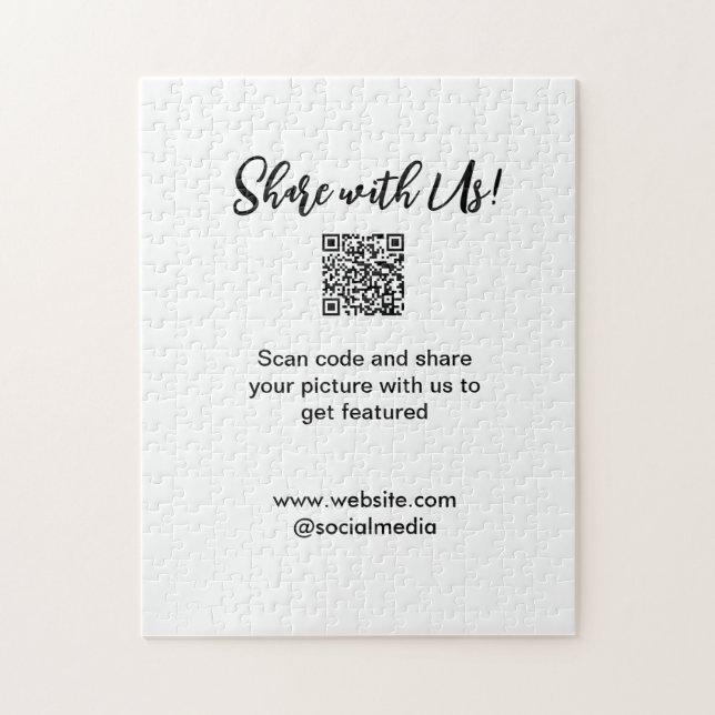  e-postadress för bild-skanning med QR-kod Pussel (Vertikal)