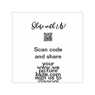 e-postadress för bild-skanning med QR-kod Självfärgande Stämpel