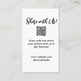 e-postadress för bild-skanning med QR-kod Visitkort