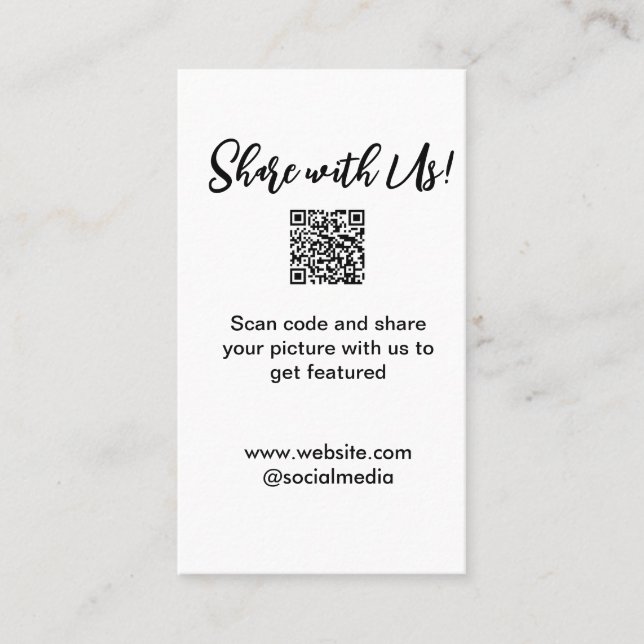  e-postadress för bild-skanning med QR-kod Visitkort (Framsida)