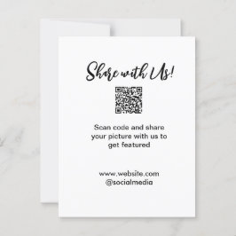 e-postadress för bild-skanning med QR-kod Vykort