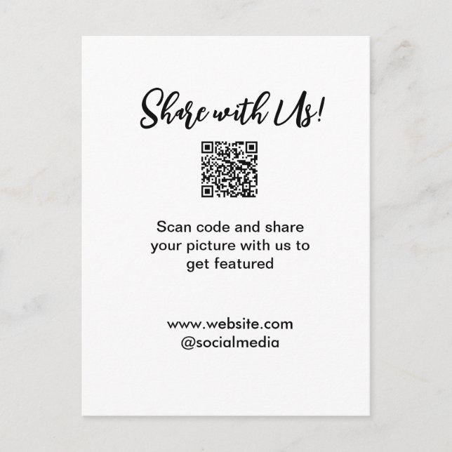  e-postadress för bild-skanning med QR-kod Vykort (Framsida)