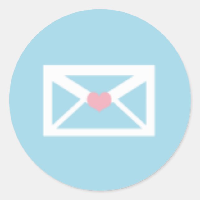 E-postetikett Runt Klistermärke (Framsida)