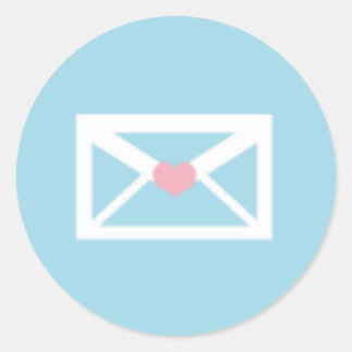 E-postetikett Runt Klistermärke