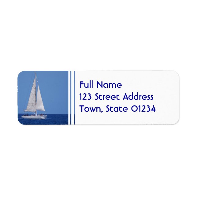 E-postetikettmall 1 - Anpassad Returadress Etikett (Framsidan)