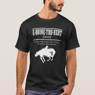 E QUINE TRO VERT Equestrian Horse T Shirt