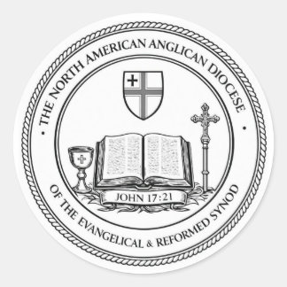 E&R Synod Anglican Stiftsdekaler Runt Klistermärke