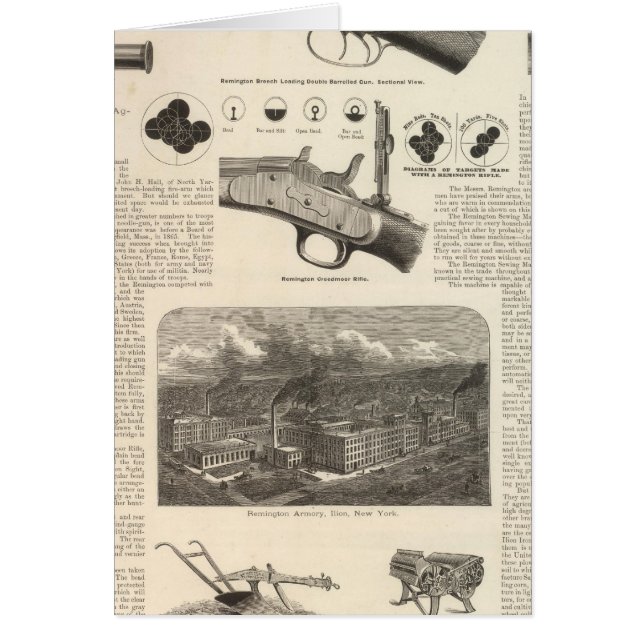 E Remington och Sons Hälsningskort (Framsidan)