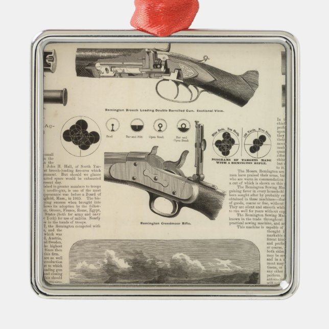 E Remington och Sons Julgransprydnad Metall (Framsidan)