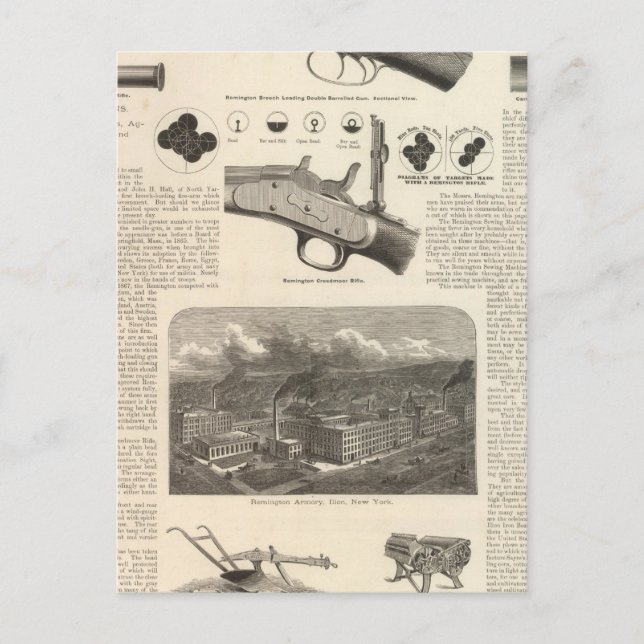 E Remington och Sons Vykort (Framsida)