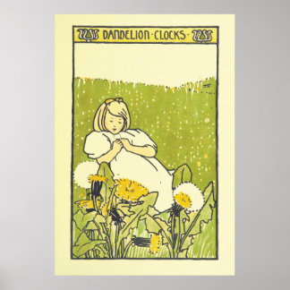 E. Richardson Vintage affisch söt flicka