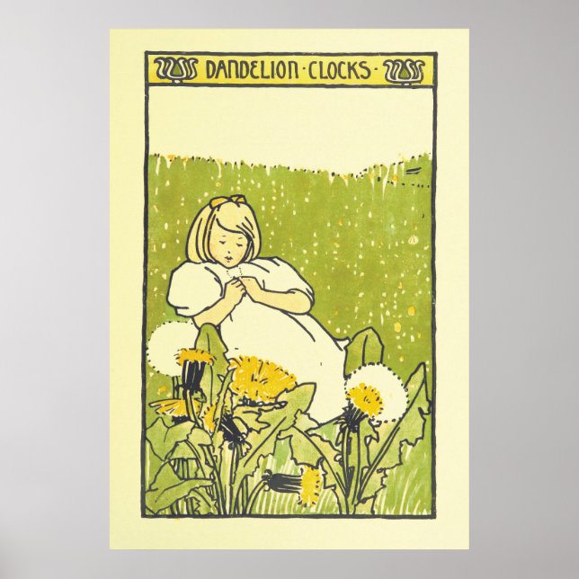 E. Richardson Vintage affisch söt flicka (Framsidan)