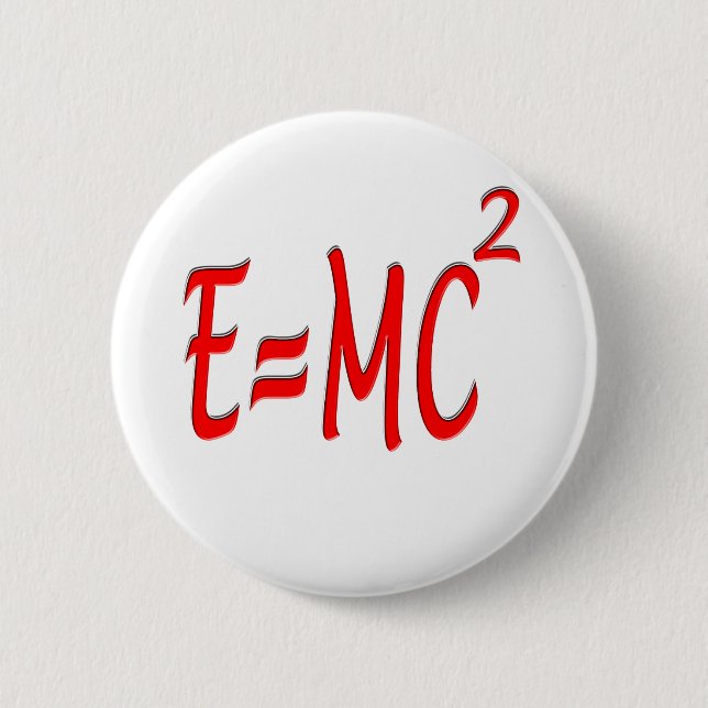 E = (röda) MC2, Knapp (Framsida)