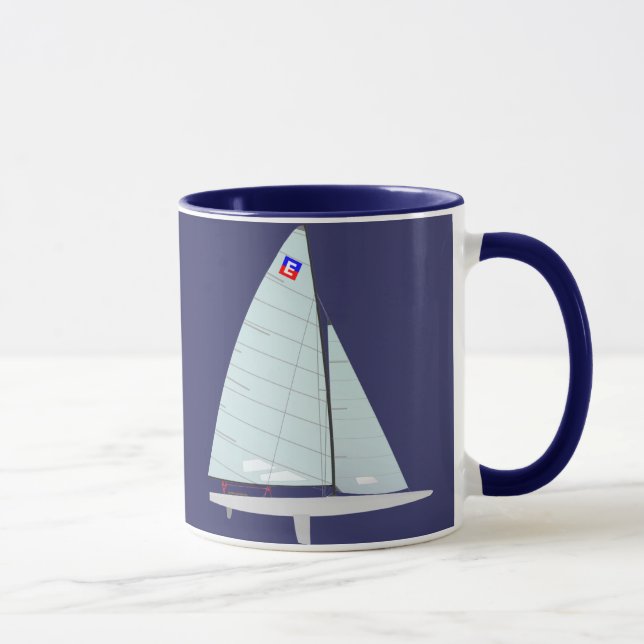 E-scowen klassificerar den tävlings- segelbåten mugg (Höger)