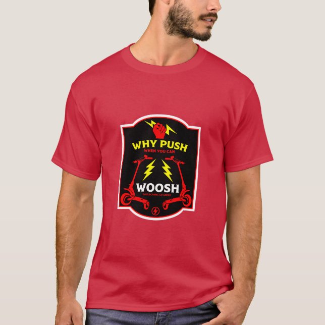 E-skotrar T Shirt (Framsida)