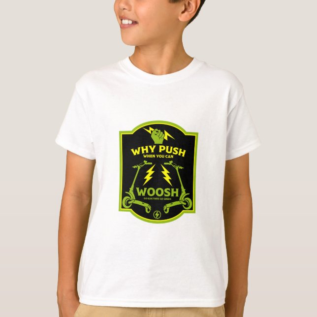 E-skotrar T Shirt (Framsida)