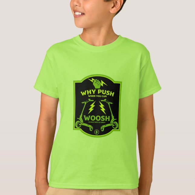 E-skotrar T Shirt (Framsida)