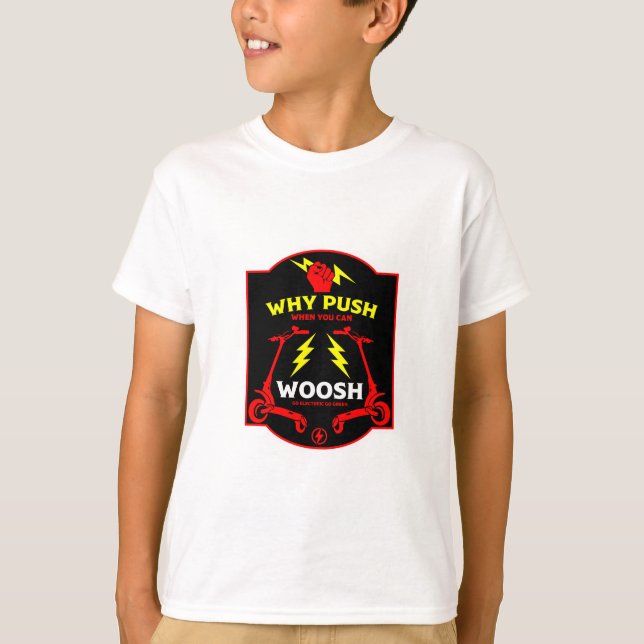 E-skotrar T Shirt (Framsida)