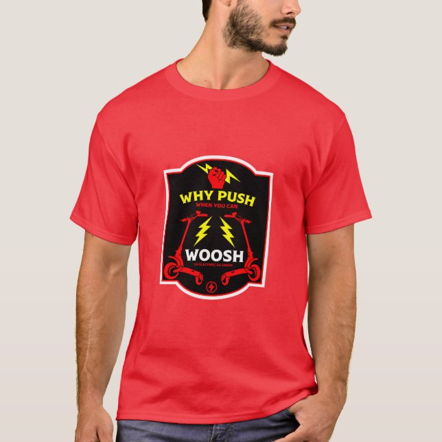 E-skotrar T Shirt (Framsida)