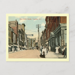 E. State St., Trenton, New jersey Vintage Vykort
