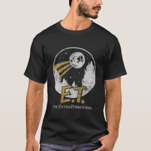 E.T. Poster Extra-Terrestrial Måne T Shirt