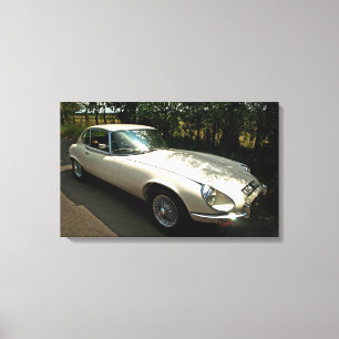 E-typ Jaguar Canvastryck