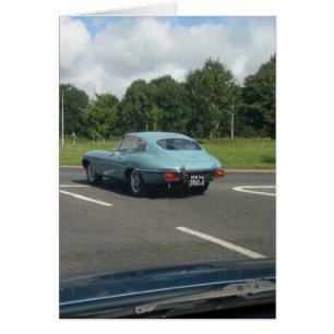 E-Type Jag Coupe Hälsningskort