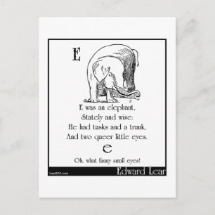 E var en elefant vykort