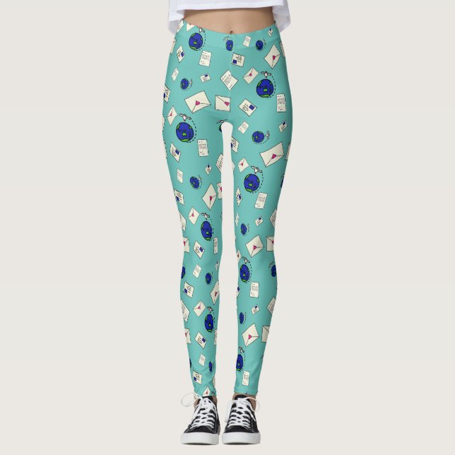E-Värld runt Leggings (Framsida)