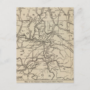 E Washington Idaho-regionen Vykort