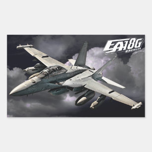 EA-18G Fästmärke för growler Rektangulärt Klistermärke