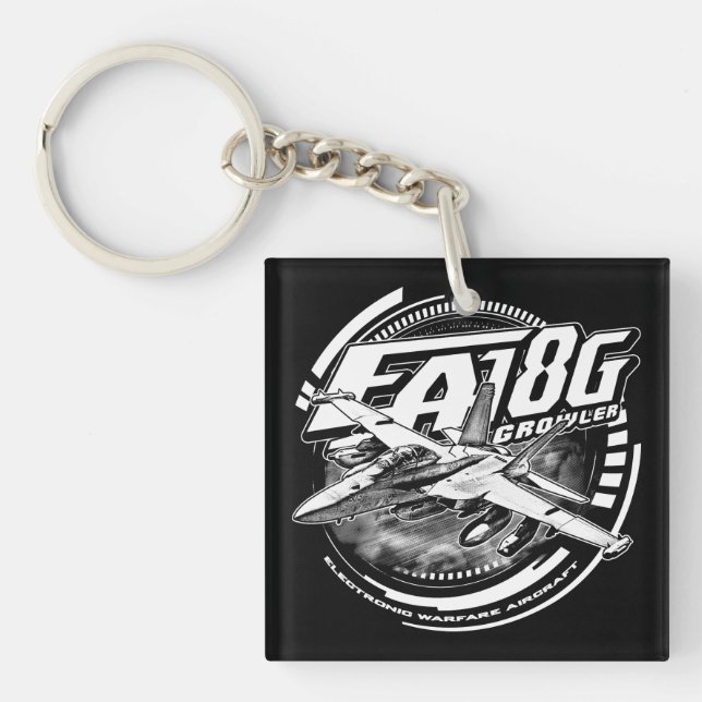 EA-18G Growler Acrylic Keychain Acrylic Keychain (Framsidan)