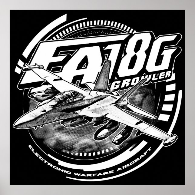 EA-18G Poster Poster med Growler (Framsidan)