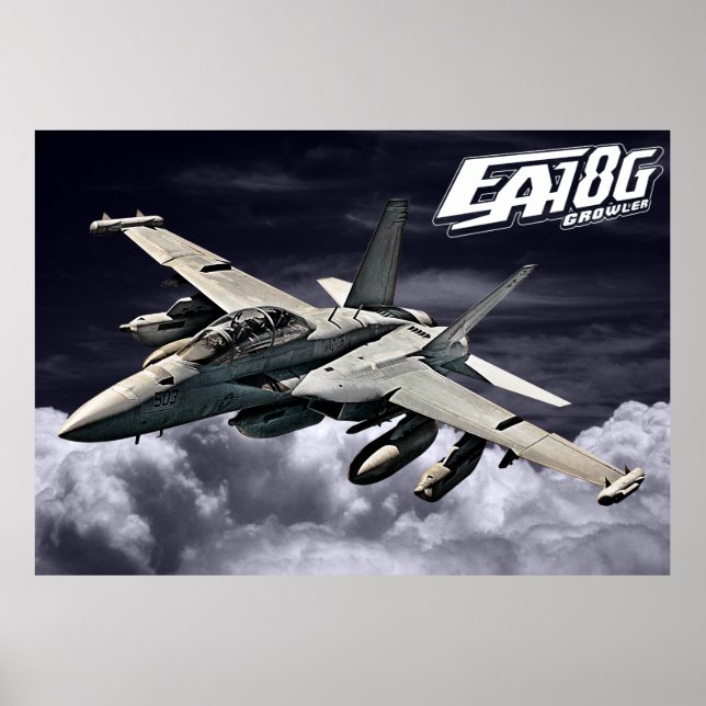 EA-18G Poster Poster med Growler (Framsidan)