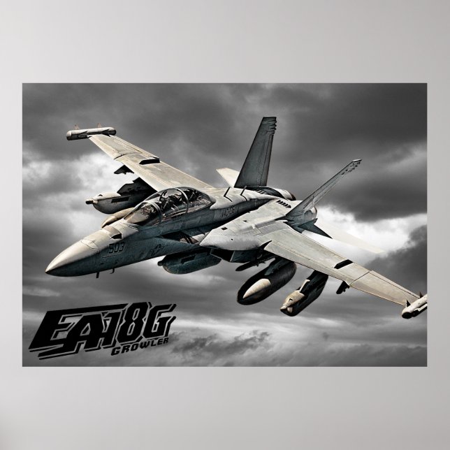 EA-18G Poster Poster med Growler (Framsidan)