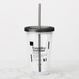 EA Definition Clear Tumbler Take Away Mugg