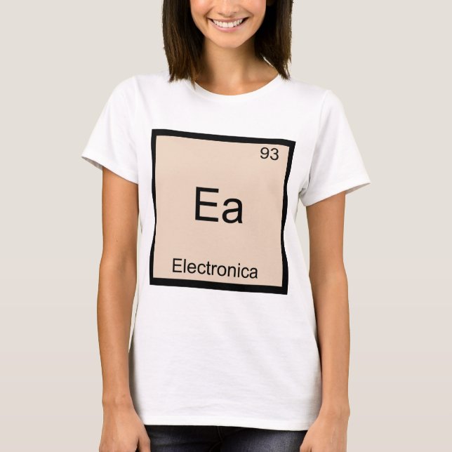 Ea - Elektronika Rolig Kemisk Element Symbol T Tee (Framsida)