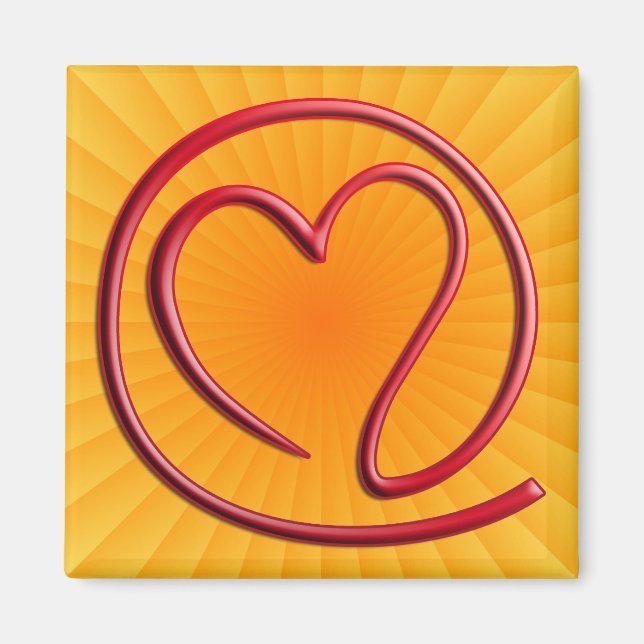 eA i l 4 y o | gult radiell Magnet (Framsidan)