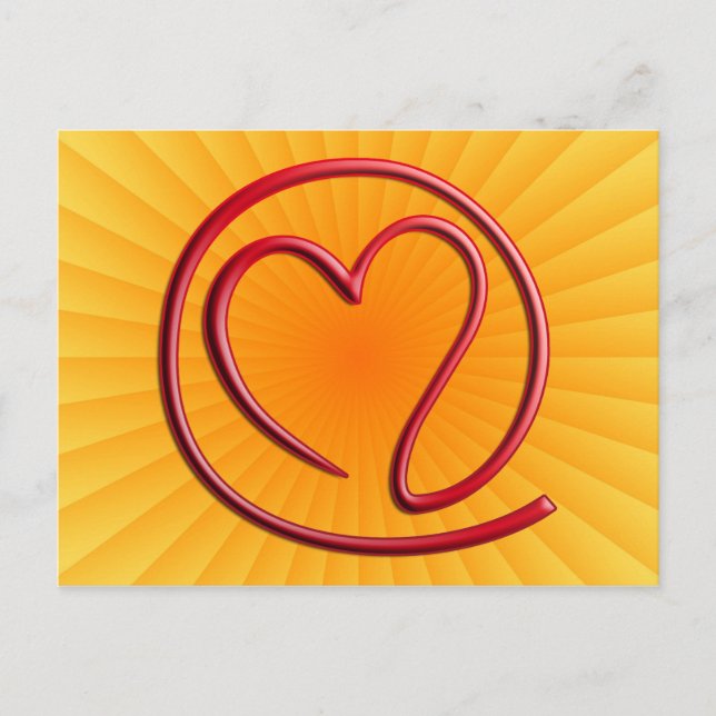 eA i l 4 y o | gult radiell Vykort (Framsida)