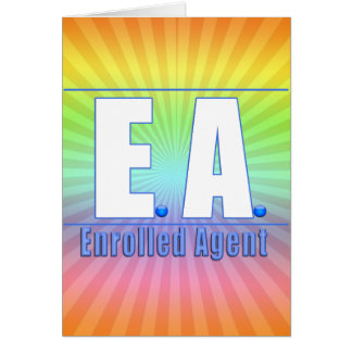 EA LOGOTYP1 ENROLLED AGENT HÄLSNINGSKORT